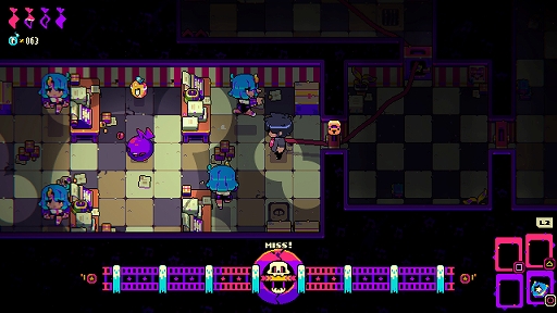 画像ギャラリー No.006のサムネイル画像 / 癖のある女の子たちとのデートも楽しめる,リズムローグライクACT「Freaked Fleapit」の体験版がSteamで配信開始