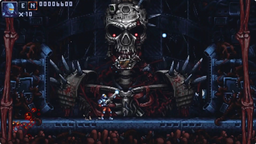 画像ギャラリー No.003のサムネイル画像 / 世界を破滅させる肉塊どもを撃ちまくれ! 横スクロールラン&ガンアクション「Iron Meat」が2024年後半に発売