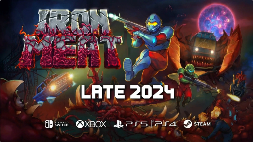 画像ギャラリー No.004のサムネイル画像 / 世界を破滅させる肉塊どもを撃ちまくれ! 横スクロールラン&ガンアクション「Iron Meat」が2024年後半に発売