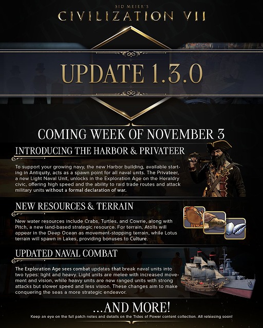 画像ギャラリー No.002のサムネイル画像 / 「Civilization VII」新コンテンツコレクション「力の潮流」を11月4日に実装。新たな指導者エドワード・ティーチと2つの新文明を追加