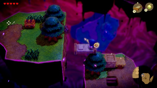 画像ギャラリー No.002のサムネイル画像 / 「ゼルダの伝説 知恵のかりもの」,PV第3弾「ハイラルのあるきかた3 無の世界篇」を公開。剣を握り,盾を構えて戦うゼルダ姫をチェック