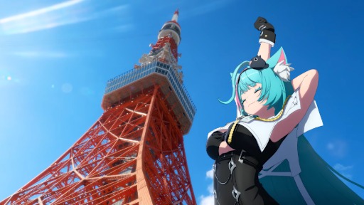 画像ギャラリー No.006のサムネイル画像 / 「NTE: Neverness to Everness」,東京ゲームショウ2025に向けた特別映像を公開。実写の背景の東京をミントが巡るシーンも