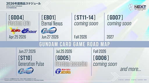 画像ギャラリー No.004のサムネイル画像 / 「ガンダムカードゲーム」，公式番組で2026年度のロードマップを発表。第4弾では，「機動戦士Vガンダム」「∀ガンダム」の参戦が決定