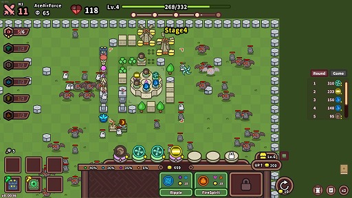 画像ギャラリー No.003のサムネイル画像 / 回転する砲台で大量の敵を迎え撃て。ローグライクとタワーディフェンスが融合した「エレメント&ビルド」Steamでリリース