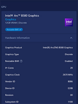 ꡼ No.018Υͥ / IntelοǥȥåPCGPUIntel Arc B580ץӥ塼GeForce RTX 4060ǽȯǤΤ