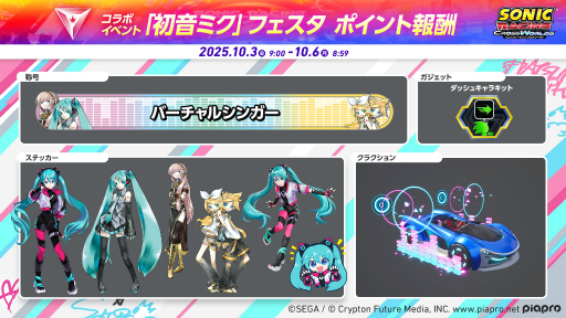 画像ギャラリー No.016のサムネイル画像 / 「ソニックレーシング クロスワールド」は,初音ミクを筆頭に,名だたるキャラクターたちが参戦するオールスターゲームだ【PR】