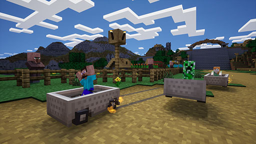 画像ギャラリー No.001のサムネイル画像 / 「ソニックレーシング クロスワールド」,有料DLC第1弾「マインクラフト」を本日リリース