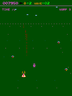 画像ギャラリー No.003のサムネイル画像 / 迫り来る無数の敵UFOを撃ち落とす。1983年にKONAMIから発売されたSTG「ジュノファースト」がアーケードアーカイブスで3月13日に配信