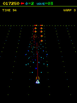 画像ギャラリー No.004のサムネイル画像 / 迫り来る無数の敵UFOを撃ち落とす。1983年にKONAMIから発売されたSTG「ジュノファースト」がアーケードアーカイブスで3月13日に配信