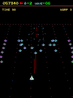 画像ギャラリー No.006のサムネイル画像 / 迫り来る無数の敵UFOを撃ち落とす。1983年にKONAMIから発売されたSTG「ジュノファースト」がアーケードアーカイブスで3月13日に配信
