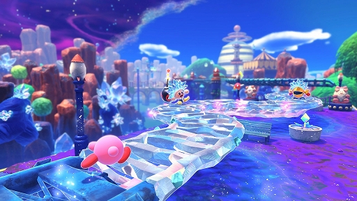 画像ギャラリー No.003のサムネイル画像 / 「星のカービィ ディスカバリー Nintendo Switch 2 Edition + スターリーワールド」,本日発売。流星の影響で変貌した新世界で新たな冒険が始まる