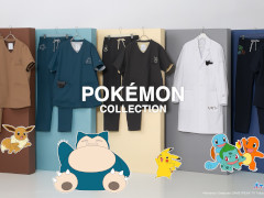 ポケモン柄のドクターコートが登場。クラシコのスクラブライン「Scrub Canvas Club」より「ポケモンコレクション」が発売に