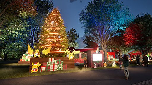 画像ギャラリー No.001のサムネイル画像 / でんきタイプのポケモンたちが灯すツリーなどを展開。「Pokémon Happy Holidays」と題した赤レンガ倉庫「ポケモン」ブースの詳細が明らかに