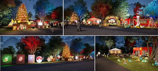 画像ギャラリー No.006のサムネイル画像 / でんきタイプのポケモンたちが灯すツリーなどを展開。「Pokémon Happy Holidays」と題した赤レンガ倉庫「ポケモン」ブースの詳細が明らかに