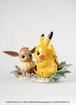 画像ギャラリー No.007のサムネイル画像 / ピカチュウ＆イーブイの100万円のオブジェが登場。288体限定制作となる精緻な作品
