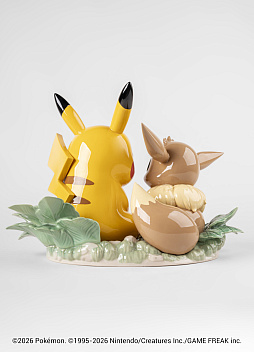 画像ギャラリー No.008のサムネイル画像 / ピカチュウ＆イーブイの100万円のオブジェが登場。288体限定制作となる精緻な作品