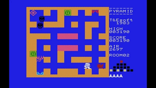 画像ギャラリー No.005のサムネイル画像 / MSX初期に登場した懐かしのアクションゲームがEGGコンソールに登場。「ピラミッド・ワープ」,4月10日配信