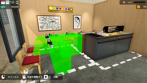 画像ギャラリー No.003のサムネイル画像 / 自由にコンベアを配置し，迅速に寿司を提供しよう。「回転寿司シミュレーター」，Steamで配信開始