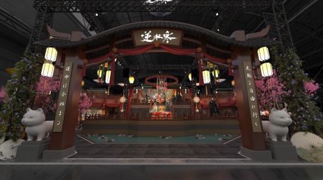 画像ギャラリー No.002のサムネイル画像 / オープンワールドRPG「逆水寒(Sword Of Justice)」,東京ゲームショウ2025に出展。ゲームを象徴する華やかな世界観をブースで再現