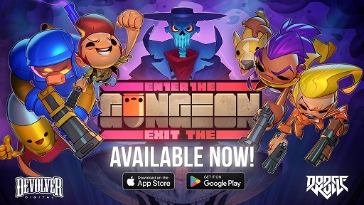 画像ギャラリー No.001のサムネイル画像 / 「Enter The Gungeon」「Exit the Gungeon」のiOS/Android版がリリース。新要素としてオンライン協力プレイやゲストキャラを追加
