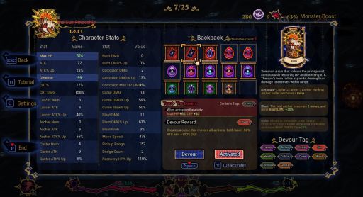 画像ギャラリー No.006のサムネイル画像 / 片手で遊べるローグライトアクション「Dark Fairy Tale: Dreamland Survivors」,Steamで配信開始。舞台はねじれたおとぎ話の世界