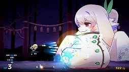 画像ギャラリー No.001のサムネイル画像 / 少女に変化した二振りの神通刀が悪鬼羅刹を切り伏せる。和風弾幕シューティング「百合太刀降魔伝」,Switch版を本日発売