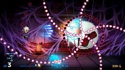 画像ギャラリー No.005のサムネイル画像 / 少女に変化した二振りの神通刀が悪鬼羅刹を切り伏せる。和風弾幕シューティング「百合太刀降魔伝」,Switch版を本日発売