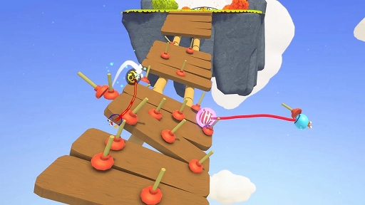 画像ギャラリー No.002のサムネイル画像 / 伸縮性のあるロープでつながれた2人1組のチームで競う。協力型アクションゲーム「Fling to the Finish」,家庭用ゲーム機版を9月4日に配信