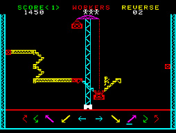 画像ギャラリー No.004のサムネイル画像 / 高所の建設現場で足場を設置して,ワークマンが事故に遭わないように導こう。「アーケードアーカイブス スチールワーカー」,9月18日配信