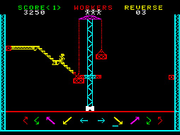 画像ギャラリー No.006のサムネイル画像 / 高所の建設現場で足場を設置して,ワークマンが事故に遭わないように導こう。「アーケードアーカイブス スチールワーカー」,9月18日配信