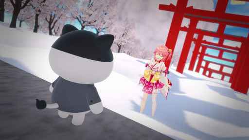画像ギャラリー No.009のサムネイル画像 / holo Indieのタイトル同士が連携する初の試み。「Holo ADV: SakuraSingularity.exe」と「はねホロ！」がゲーム内コラボを実施