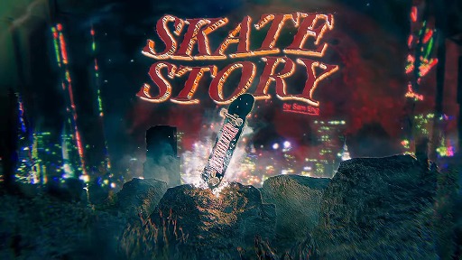 画像ギャラリー No.004のサムネイル画像 / ガラスの悪魔がスケボーで月を目指す。アーティスティックなグラフィックスが特徴の「Skate Story」,Switch2版を2025年内発売へ