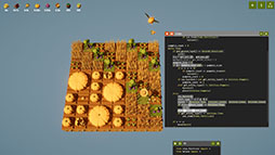 画像ギャラリー No.002のサムネイル画像 / ドローンをプログラミングして各種タスクを自動化する農業パズルゲーム「農家はReplace() されました」,正式版をSteamでリリース
