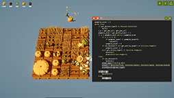 画像ギャラリー No.009のサムネイル画像 / ドローンをプログラミングして各種タスクを自動化する農業パズルゲーム「農家はReplace() されました」,正式版をSteamでリリース