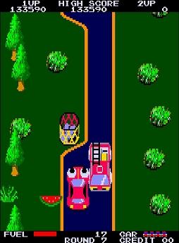 画像ギャラリー No.005のサムネイル画像 / 「ジョイフルロード」,アーケードアーカイブスで10月16日に配信決定。1983年にSNKから発売された,腕のついた車を操縦するアクションゲーム