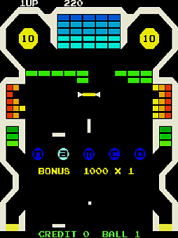 画像ギャラリー No.006のサムネイル画像 / 爆発で高得点を狙えるブロックくずしゲーム「ボムビー」,アケアカで11月20日に配信。1979年にナムコから発売されたタイトル