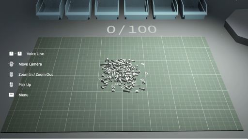 画像ギャラリー No.002のサムネイル画像 / 虚無すぎるパーツ分類作業に黙々と挑むディストピア系職業SLG「LOW VALUE JOB」,Steamストアページを公開。オンライン対戦も可能