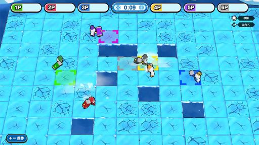 画像ギャラリー No.004のサムネイル画像 / PC/Switch「すべって!なげて!スノーパーティ」配信開始。雪合戦や氷上バトルなど,雪をテーマにした簡単操作のパーティゲーム