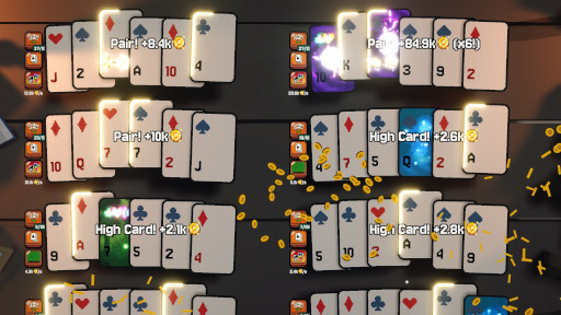 画像ギャラリー No.002のサムネイル画像 / 「Balatro」と「Cookie Clicker」の融合を謳う「This Ain't Even Poker, Ya Joker こんなのポーカーじゃない」,Steamでリリース