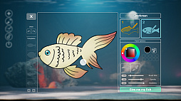 画像ギャラリー No.008のサムネイル画像 / 魚，植物，潜水艦など好きなものを描いて水槽を作り上げるサンドボックス「Drawquarium」，Steamストアページを公開中