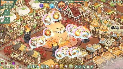 画像ギャラリー No.002のサムネイル画像 / 神様の赤ちゃんを育てながらグルメ都市を建設。ローグライクSLG「Feastopia」，1月29日にSteamでリリース