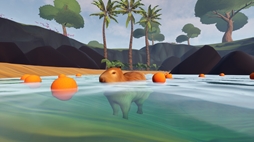 画像ギャラリー No.004のサムネイル画像 / ジャングルでのんびり暮らすカピパラになれるゲーム「Capybara Simulator」，Steamストアページを公開