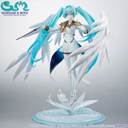 画像ギャラリー No.005のサムネイル画像 / ウイングガンダムゼロ EWモチーフの初音ミクフィギュアが登場。天使の翼が映える1/7スケールフィギュア