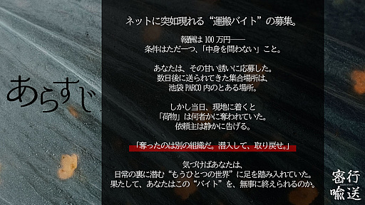 画像ギャラリー No.001のサムネイル画像 / 「あら,雪山で演奏会があるのですって」暗号解読力と演技力が試される周遊型イマーシブサスペンス「密行喩送(みっこうゆそう)」レポ