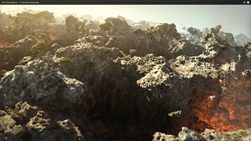 formulanimations :: a volcanic landscape