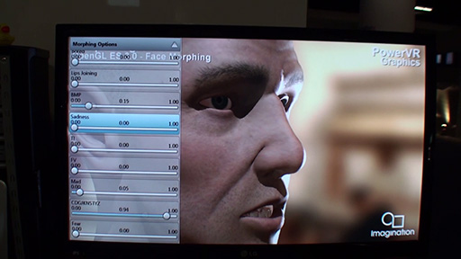 PowerVR 6ưOpenGL ES 3.0ǥFace Morphing