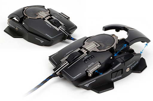 画像集#006のサムネイル/ボディサイズのカスタマイズが可能なZalman Tech製ゲーマー向けマウス「ZM-GM4」がアスクから発売に