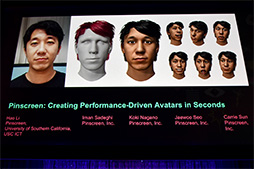 画像ギャラリー No.010のサムネイル画像 / 表情まで取り込んだ3Dアバターを,Webカメラ1つでリアルタイムに生成。SIGGRAPHで見た「ゲームにも使える先進技術」