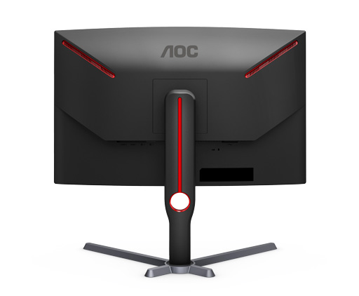 画像ギャラリー No.002のサムネイル画像 / きつめのカーブを描いたAOC製31.5型/27型湾曲型ディスプレイが発売。平面型の27型/23.8型モデルも