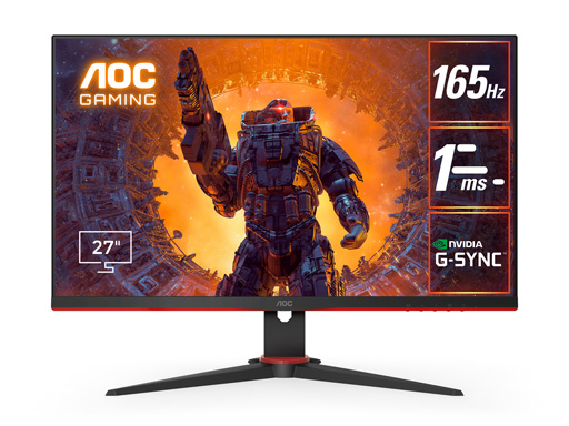 画像ギャラリー No.020のサムネイル画像 / きつめのカーブを描いたAOC製31.5型/27型湾曲型ディスプレイが発売。平面型の27型/23.8型モデルも